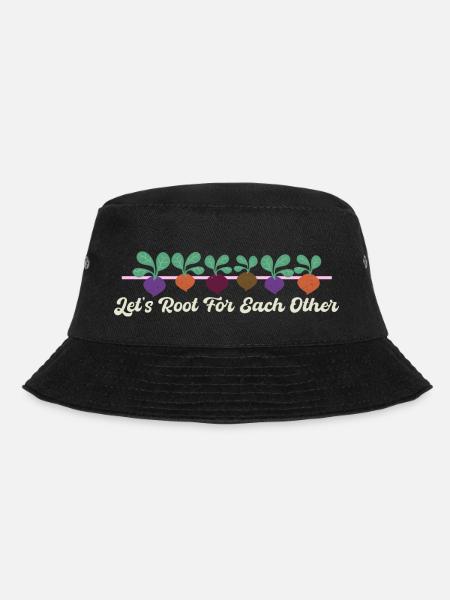 Wir wollen uns gegenseitig unterstützen und die - Bucket Hat - Schwarz