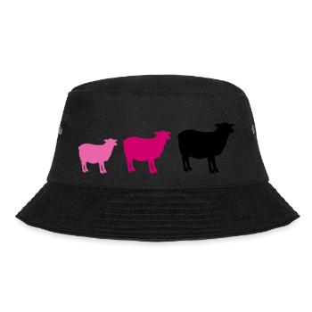 sheep family - Bucket Hat - black - Front - Lela (165cm)