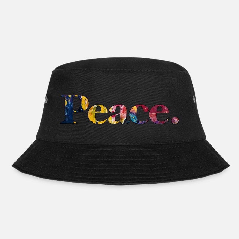 Frieden Peace - Bucket Hat - black