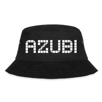 Azubi Tshirt 2 23 weiss - Bucket Hat - Schwarz - Vorne - Lela (165cm)