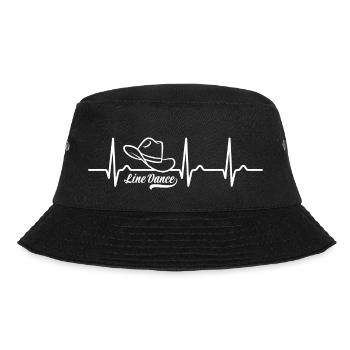 ECG Curve - Heart Curve - Line Dance - Cowboy Hat - Bucket Hat - black - Front - Lela (165cm)