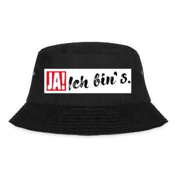 Ja Ich bin es - Bucket Hat - Schwarz - Vorne - Lela (165cm)