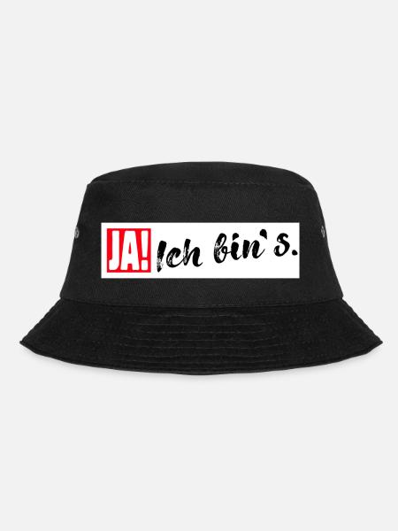 Ja Ich bin es - Bucket Hat - Schwarz