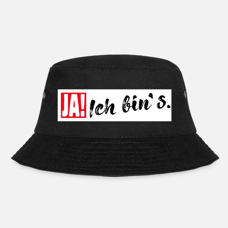 Ja Ich bin es - Bucket Hat - Schwarz