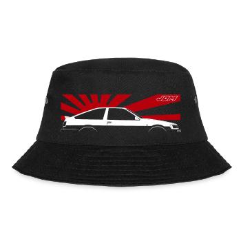 Japan Domestic Market Car JDM AE86 - Bucket Hat - black - Front - Lela (165cm)