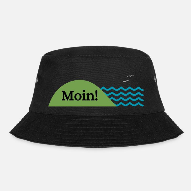 Moin! - Bucket Hat - Schwarz