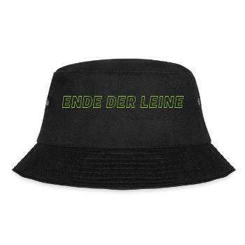 Ende der Leine - Bucket Hat - Schwarz - Vorne - Lela (165cm)