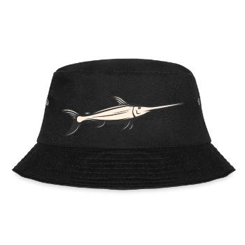 Meerestiere - Bucket Hat - Schwarz - Vorne - Lela (165cm)