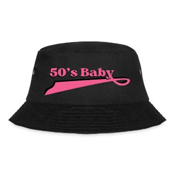 Year 50 baby - Bucket Hat - black - Front - Lela (165cm)