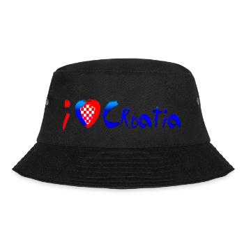 Croatia hrvatska croatia hrv travel europe zagreb - Bucket Hat - black - Front - Lela (165cm)