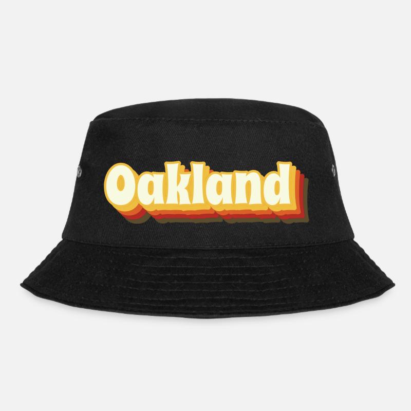 Oakland Retro Vintage Texte - Bob - noir