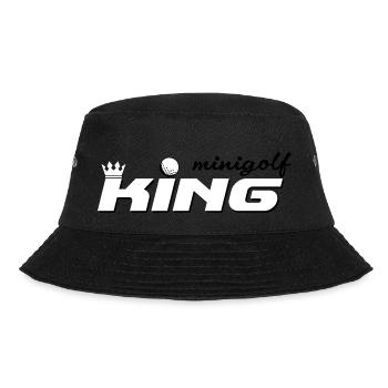 Minigolf King - Bucket Hat - Schwarz - Vorne - Lela (165cm)