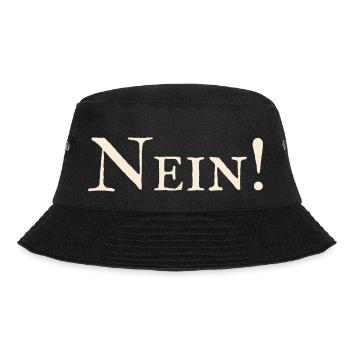 Nein ! - Bucket Hat - Schwarz - Vorne - Lela (165cm)