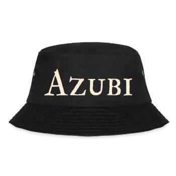 Azubi - Bucket Hat - Schwarz - Vorne - Lela (165cm)