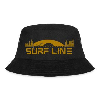 Surfline 3 Gelbe Ausführung - Bucket Hat - Schwarz - Vorne - Lela (165cm)