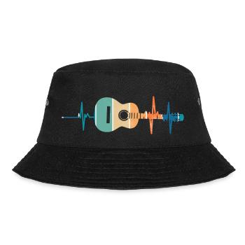 Heartbeat Guitar - Bucket Hat - black - Front - Lela (165cm)