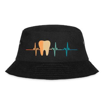 Dentist heartbeat - Bucket Hat - black - Front - Lela (165cm)