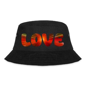 LOVE - Bucket Hat - black - Front - Lela (165cm)