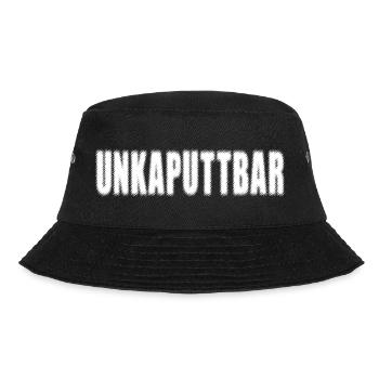 Unkaputtbar - Bucket Hat - Schwarz - Vorne - Lela (165cm)