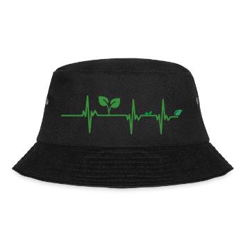 Vegan heartbeat - Bucket Hat - black - Front - Lela (165cm)