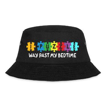 I'm puzzling far beyond my bedtime - Bucket Hat - black - Front - Lela (165cm)