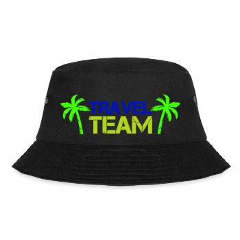 travel team - Bucket Hat - Schwarz - Vorne - Lela (165cm)