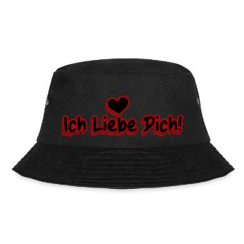 I Love You Saying Valentine's Day - Bucket Hat - black - Front - Lela (165cm)
