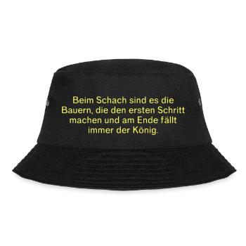 funny farmer saying - Bucket Hat - black - Front - Lela (165cm)
