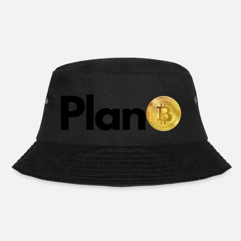 Krypto Plan BITCOIN 2 BTC - Bucket Hat - Schwarz