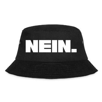 Nein. - Bucket Hat - Schwarz - Vorne - Lela (165cm)