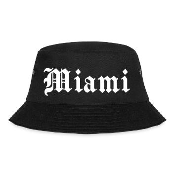 Miami - Bucket Hat - Schwarz - Vorne - Lela (165cm)