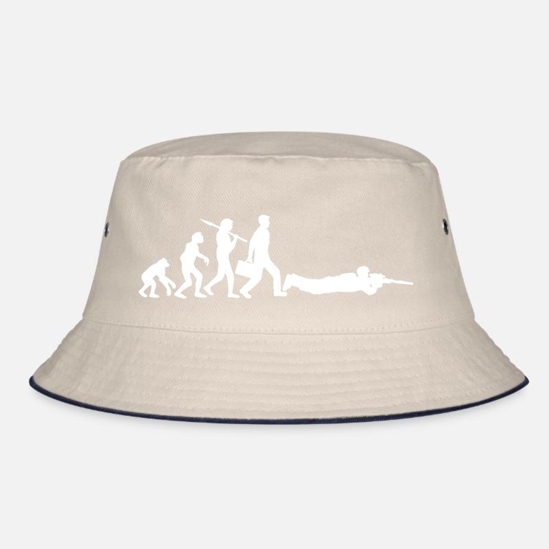 Evolution Sniper Rifle Soldier Shooter Aim Scope Bucket Hat