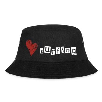 Love surfing - Bucket Hat - Schwarz - Vorne - Lela (165cm)