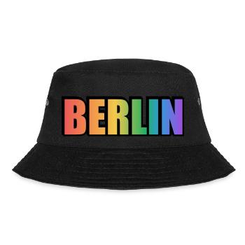 Schwules Berlin - Bucket Hat - Schwarz - Vorne - Lela (165cm)