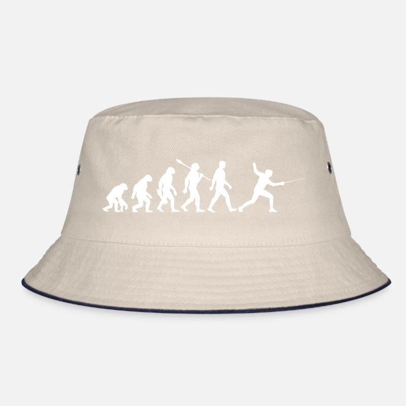 Evolution - Fencing - Fencers - Martial Arts Bucket Hat