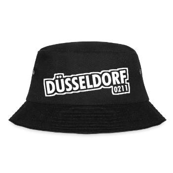 Dusseldorf - 0211 - Dialling Code - NRW - Ruhrpott - Bucket Hat - black - Front - Lela (165cm)