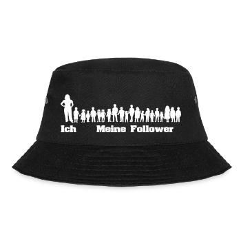 Erzieherin: Ich und meine Follower - Bucket Hat - Schwarz - Vorne - Lela (165cm)