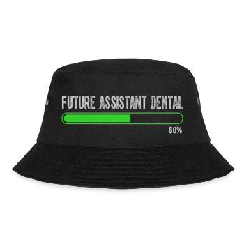 Future Vintage Retro Assistant Dental Surgery - Bucket Hat - black - Front - Lela (165cm)