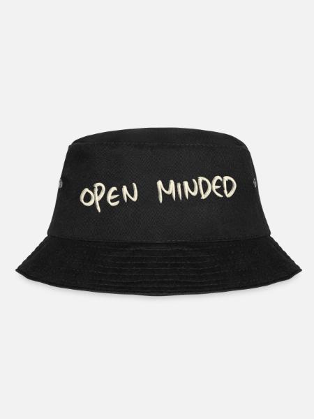 Open minded - Bucket Hat - Schwarz