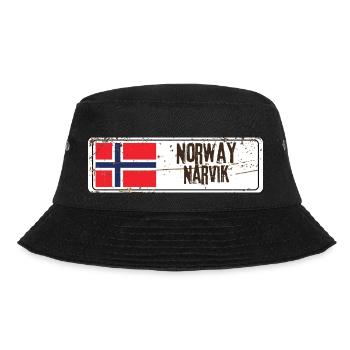 Narvik Norvège Drapeau - Bob - noir - Devant - Lela (165cm)