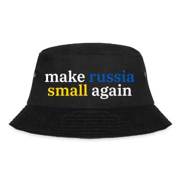 make russia small again - Bucket Hat - Schwarz - Vorne - Lela (165cm)