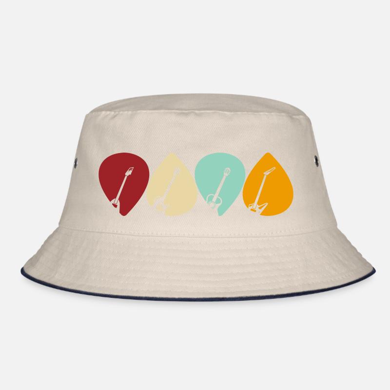 Conception de médiator pour guitaristes dans un style rétro Bob