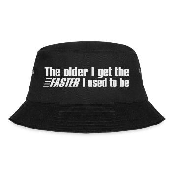 The Older The Faster - Bucket Hat - Schwarz - Vorne - Lela (165cm)