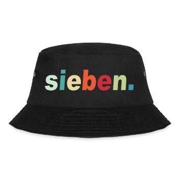 7th Birthday Child Gift - Bucket Hat - black - Front - Lela (165cm)