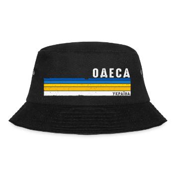 Odesa Ukraine Vintage Pride - Feiern Sie Ihre Wurzeln - Bucket Hat - Schwarz - Vorne - Lela (165cm)