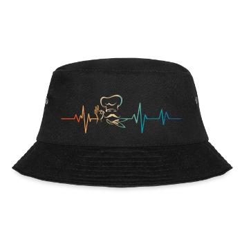 Heartbeat Retro Chef - Bucket Hat - black - Front - Lela (165cm)