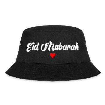 Islam Eid Mubarak - Bucket Hat - black - Front - Lela (165cm)