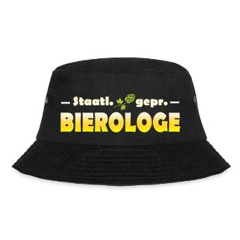 Bier Wissenschaft Alkohol - Bucket Hat - Schwarz - Vorne - Lela (165cm)