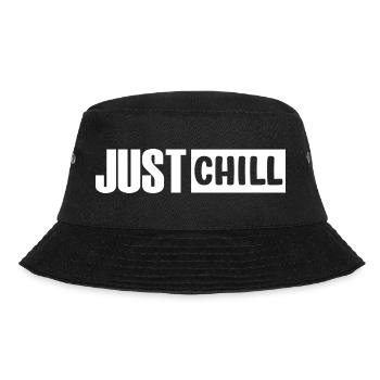 Just Chill Funny Chilling Sayings - Bucket Hat - black - Front - Lela (165cm)