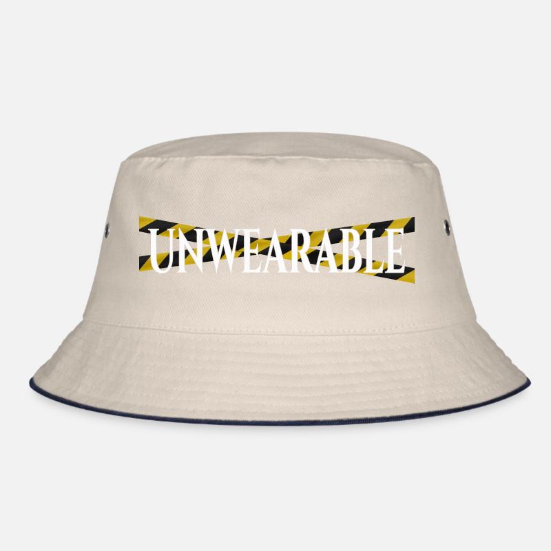 Unwearable – Statement Design with Warning Tape Bucket Hat